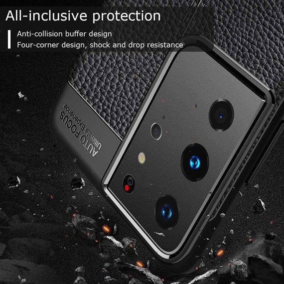 CaseUp Samsung Galaxy S21 Ultra Kılıf Niss Silikon Siyah 5